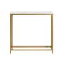 Konsoollaud 80x30x75cm., kuldne/valge värv