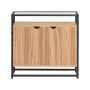 Kummut 81x35x78cm., helepruun/must värv