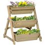 Lillepostament Outsunny 71x61x77cm., helepruun