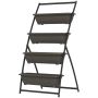 Lillepostament Outsunny 76x79x162cm., pruun/must