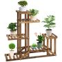 Lillepostament Outsunny 95x28x96.5cm., helepruun
