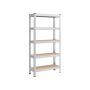 Hoiuriiul 150 x 75 x 30 cm hõbedase terasraamiga