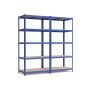 2 hoiuriiuli komplekt 50x100x200cm, helepruun/sinine