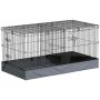Näriliste puur PawHut 121x61x61cm., tumehall/must