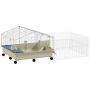 Rodiloomade puur PawHut 173x88x63,5cm, valge/liivakarva