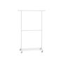 Riidepuuraam ratastel 49x130x198cm, valge