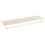 Riiul 28x109x13,2 cm, valge/helepruun