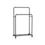 Riidepuuraam 92,5x59,5x158cm, must