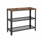 Konsoollaud LNT81BX 101,5 x 35 x 80 cm, pruun/must