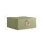Шкатулка для украшений 20,5x24x11 см., цвет черный/кремовый
