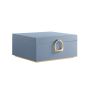Шкатулка для украшений 20,5x24x11 см., сине-бежевая