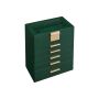 Шкатулка для украшений 16,3x25,1x29 см., темно-зеленая