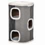 Домик для кошек-царапка PawHut 40x40x74см, серо-белого цвета