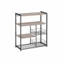 Полка кухонная 35x80x95см., серо-черная