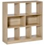 Raamatuladu Homcom 97,5x30x100cm, helepruun