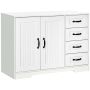 Kummut Homcom 105x40x76cm, valges värvitoonis