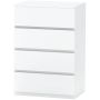 Kummut Homcom 55x33x80cm, valge värv