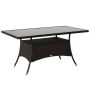 Välimööbli laud Outsunny 150x85x74cm, pruuni värvi