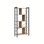 Riiul 29,1x74x154,5cm., helepruun/must