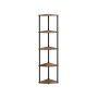 Полка 38,3x27x139 см., коричневая/черная