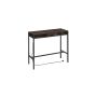 Laud laadimisjaama ja sahtliga 40x120x104,6cm, tumepruun/must