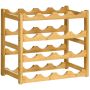 Veiniriiul Homcom 43x23,5x38cm, heledas pruunis värvuses