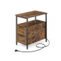 Abilaud laadimisjaamaga 60x35x61cm, must/pruun
