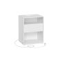 Abilaud 35x45x58.3cm., valge