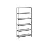 Läbipaistev riiul 30x80x177.3cm., must
