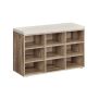 Скамейка для прихожей 30,3x78,5x48 см., светло-коричневый/кремовый цвет