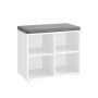 Esiku pink 30.5x59.6x48cm., valge/hall