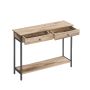 Konsoollaud 30x100x80cm., helepruun/must