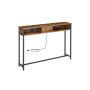 Konsoollaud 25x120x81.1cm., pruun/must