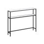 Konsoollaud 20x100x80cm., must/valge