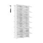 Полка для обуви 32x124,4x124,6см., белая