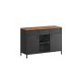 Kummut 40x110x76cm., pruun/must