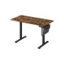 Стол с электрической регулировкой высоты 60x120x120 см., черно-коричневый