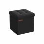 Пуф с ящиком для хранения 30х30х30см., черный