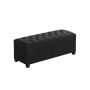 Пуф с местом для хранения 40x110x40см., черный