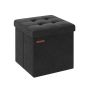 Пуф с отделением для хранения 38x38x38см., черный