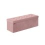 Пуф с местом для хранения 38x110x38см., розовый