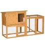 Клетка для мелких животных PawHut 141x60x86см, светло-коричневого цвета