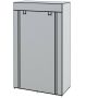 Тканевый шкаф Homcom 83x42,5x162,5 см, серый/чёрный