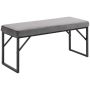 Мягкая скамья Homcom 100x35x47см, темно-серый/черный
