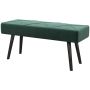 Мягкая скамья Homcom 100x36x45см, тёмно-зелёный/чёрный