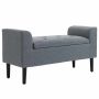 Мягкая скамья с ящиком для хранения Homcom 116x44x58см, серо-черного цвета