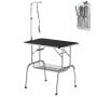 Lemmikloomade hoolduslaud PawHut 90x60x175cm, hõbedane/must