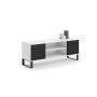TV-laud Focus RTV 155x49x40 cm, valge / must
