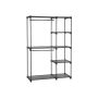 Avatud riidekapp 112 x 43 x 165 cm, must
