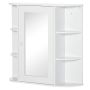 Rippuv vannitoakapp Homcom 66x17x63cm, valge värv